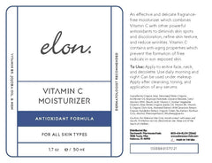 Detail of Elon Antioxidant C Moisturizer vitamin E rich formula