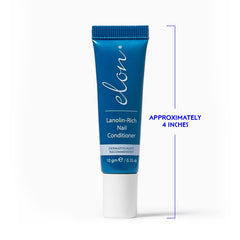 Elon Essentials branding with dermatologist-recommended badge on packaging