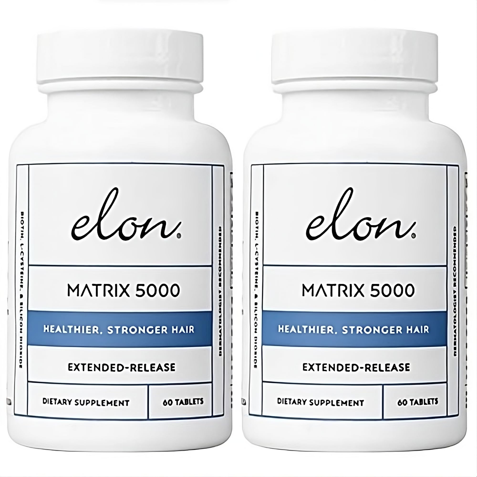 Elon Matrix 5000 bottle front showing daily hair health support