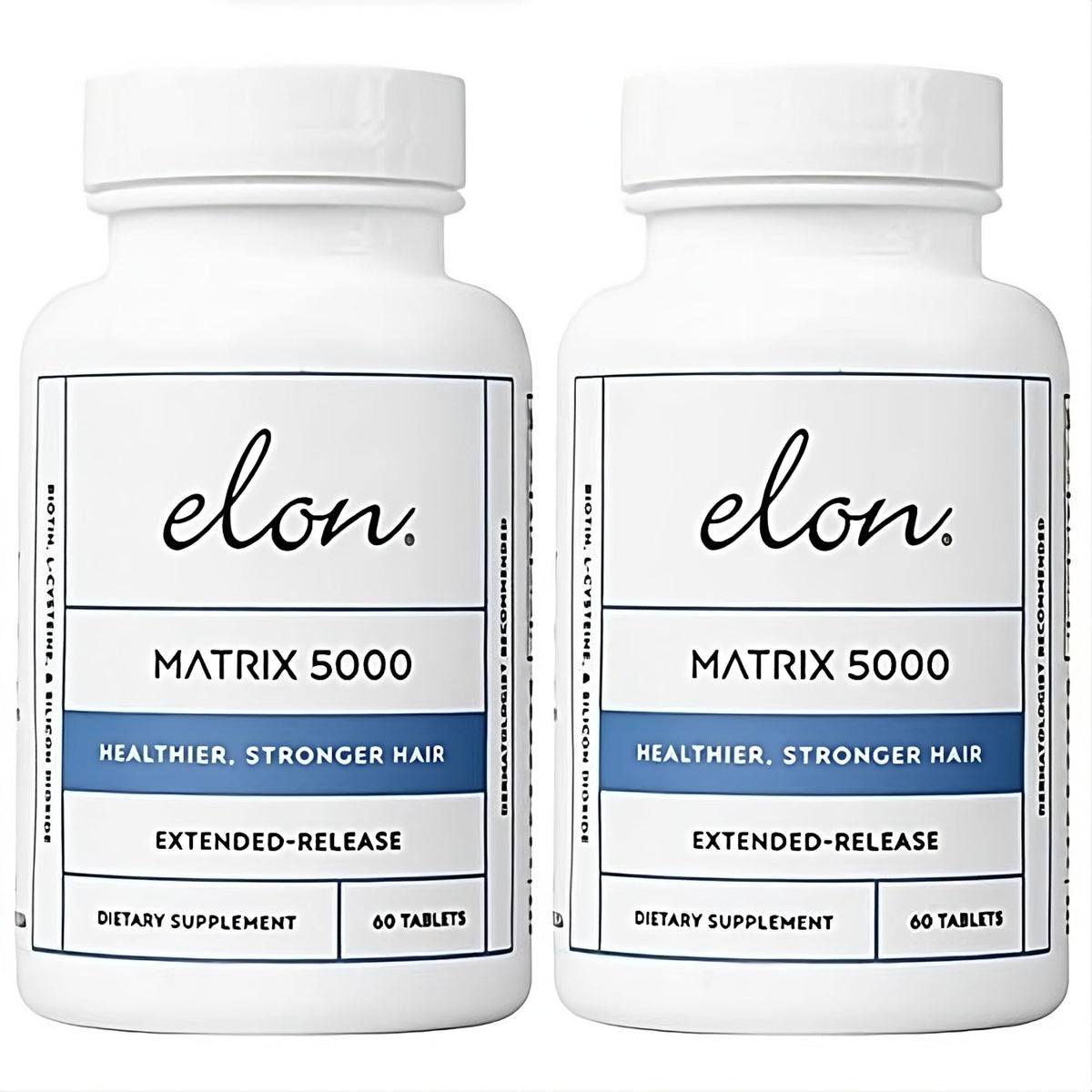 Elon Matrix 5000 bottle front showing daily hair health support