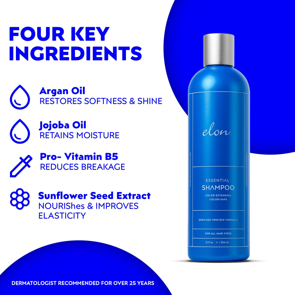 Elon sulfate-free conditioner front bottle highlights moisture for dry hair