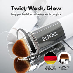 ELROEL Blanc Cover Stick V White offers medium to full coverage with a dewy finish.