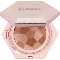 ELROEL Blending Cushion compact open for quick, natural coverage.