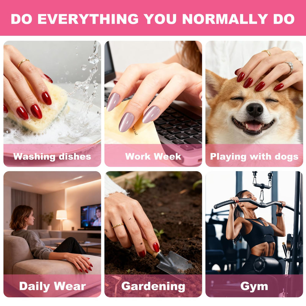 ELSAGIRL 3-minute pop-on mani for effortless application