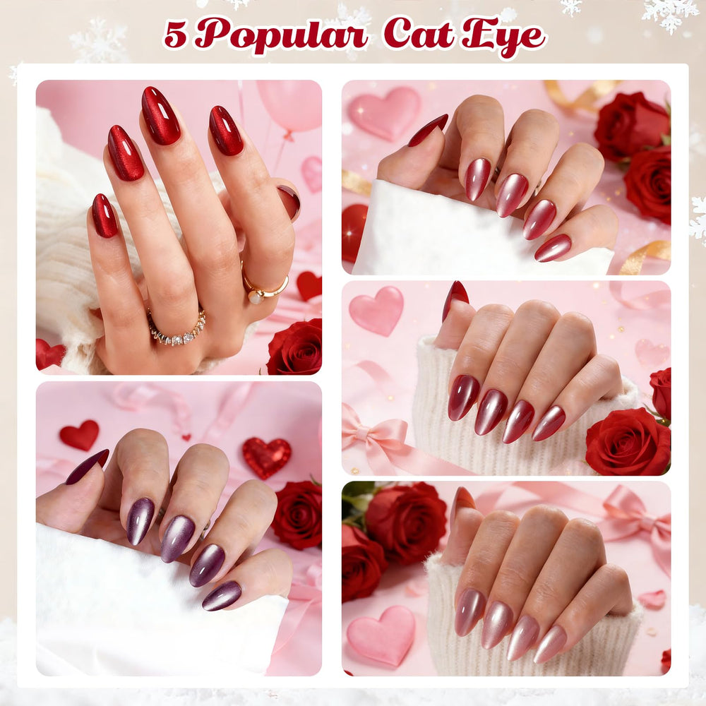 ELSAGIRL jelly pink nails display for easy daily wear