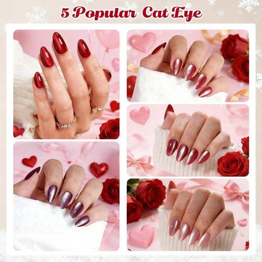ELSAGIRL jelly pink nails display for easy daily wear