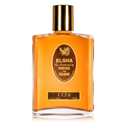 ELSHA Cologne 1776 bottle front view highlighting premium woodsy fragrance.