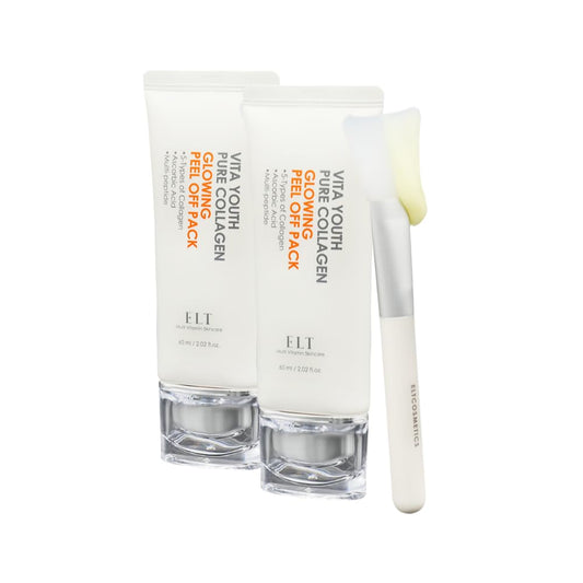 ELT Pure Collagen Peel-Off Mask Pack highlights five collagen types for firmer, refreshed skin.
