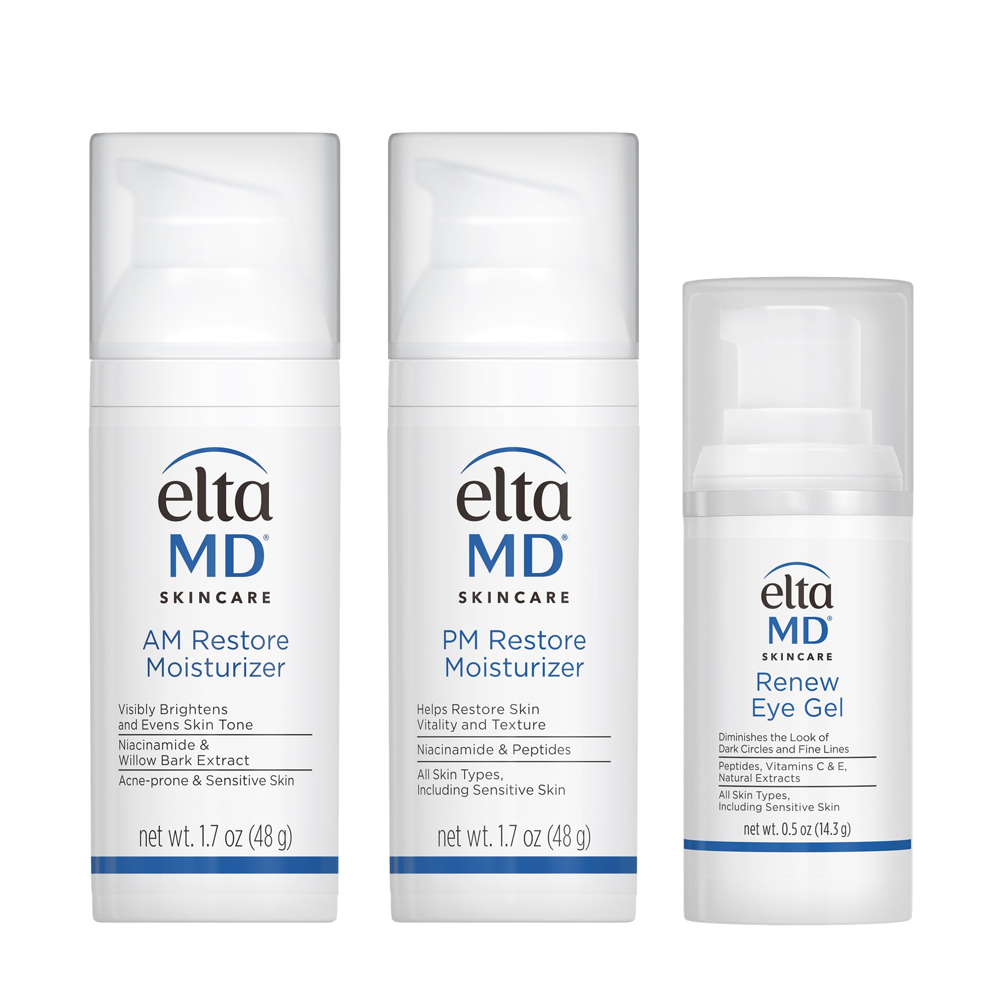 EltaMD AM Restore bottle for daytime hydration and balanced skin