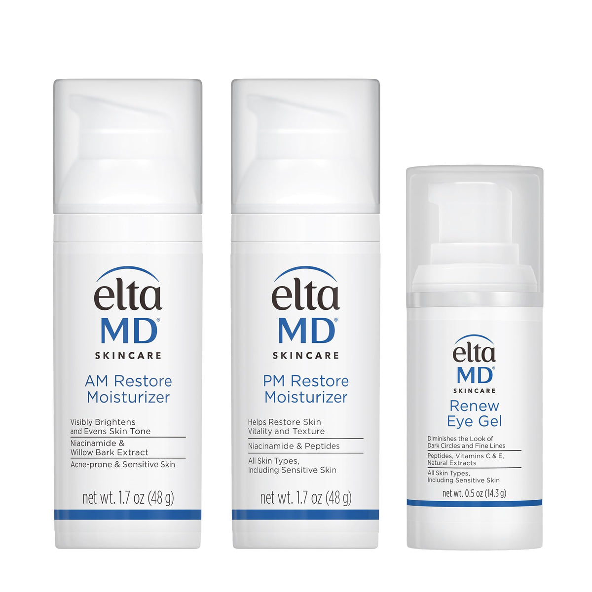 EltaMD AM Restore bottle for daytime hydration and balanced skin