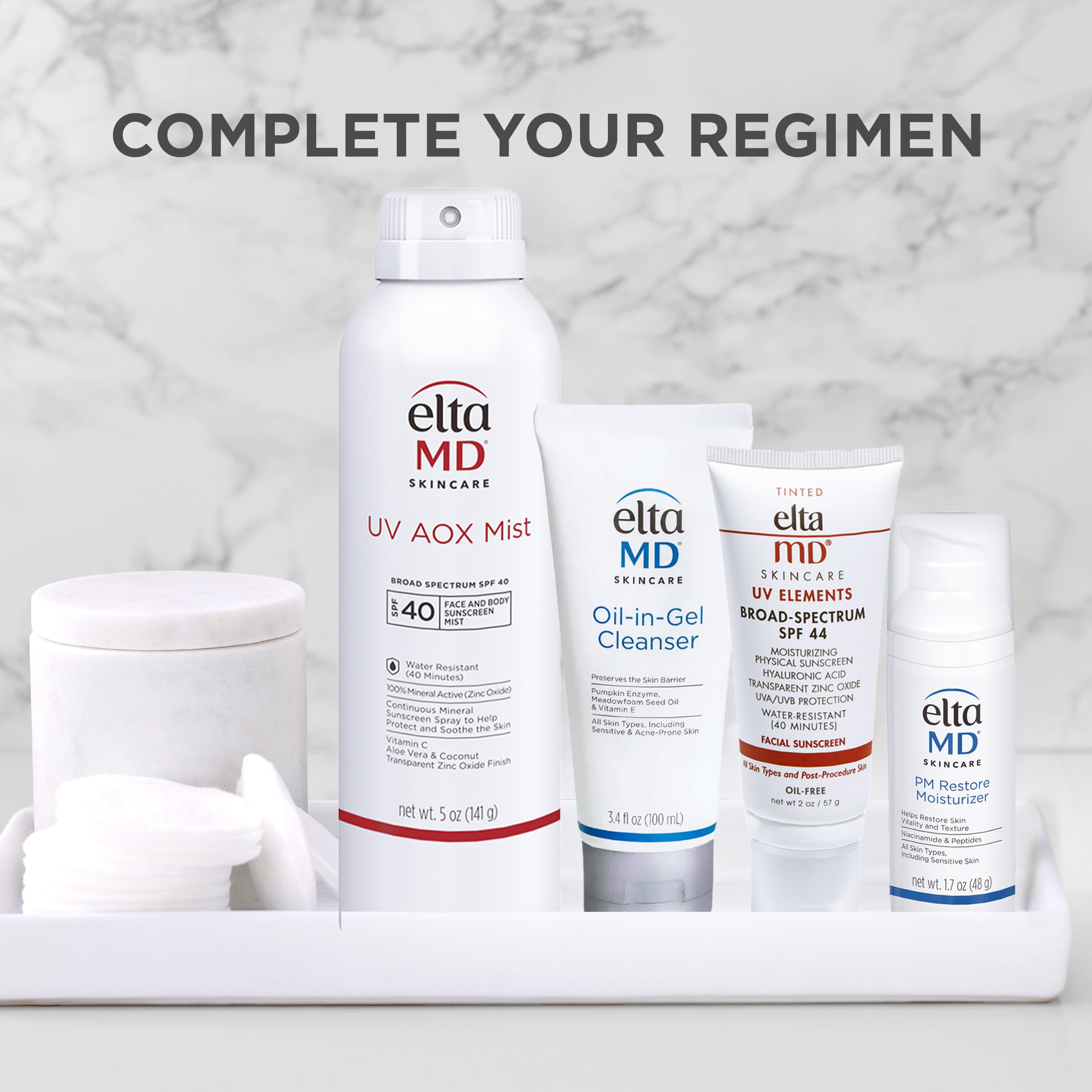 Easy spray application for even coverage on skin
