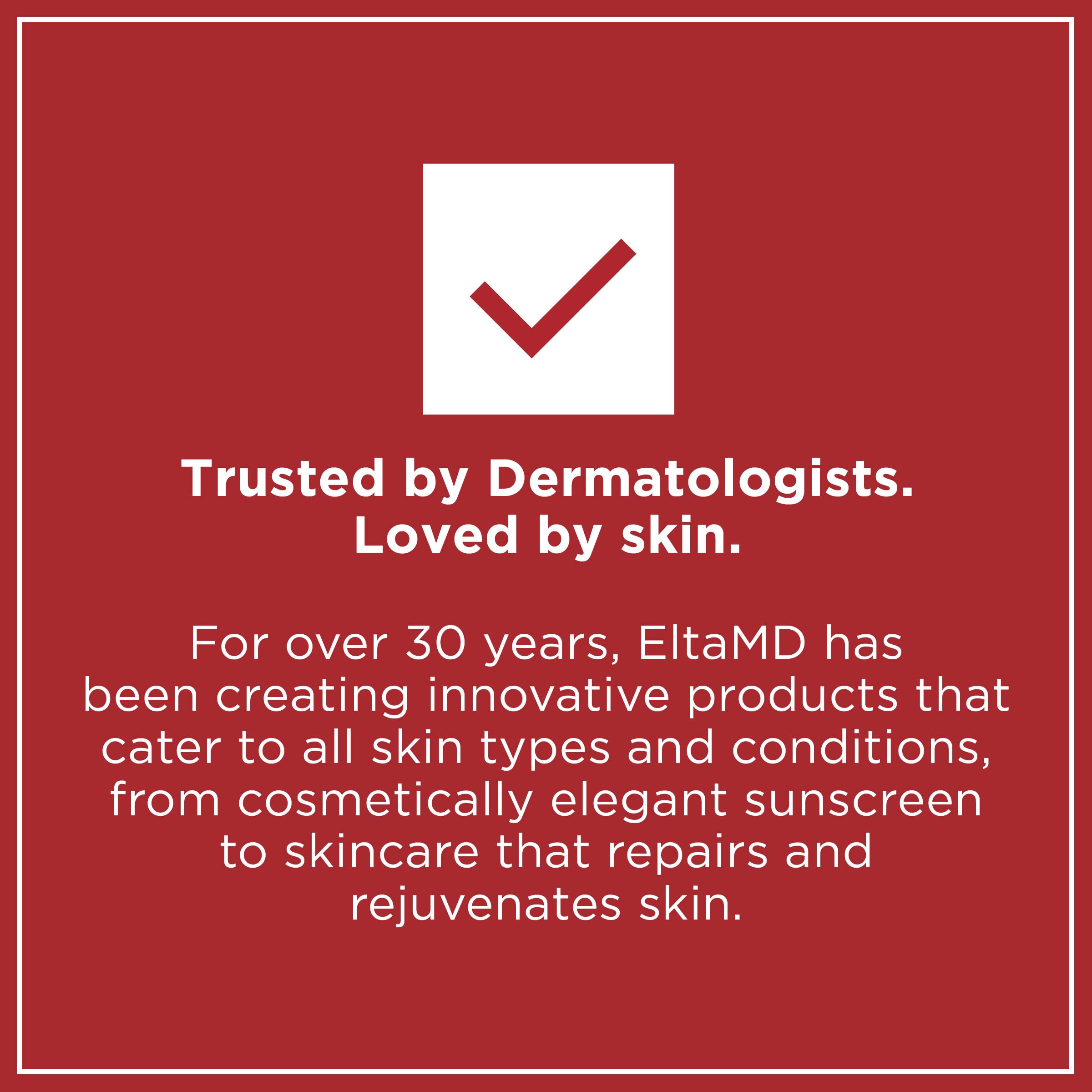 No white residue shown with EltaMD UV AOX Mist sunscreen