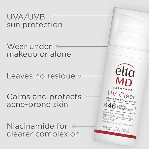 EltaMD UV Clear pump application, easy travel size for on-the-go protection