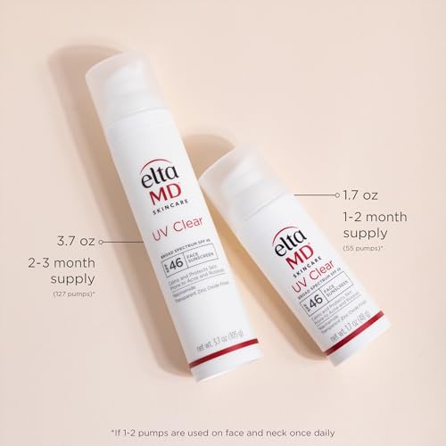 EltaMD UV Clear sunscreen used under makeup for a smooth daytime base.