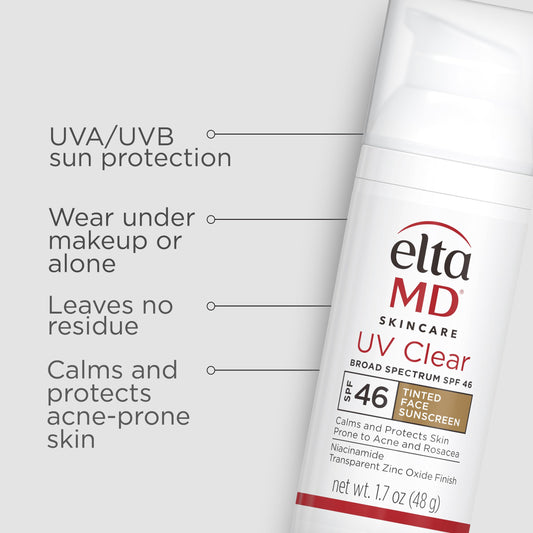 Close-up of label highlighting zinc oxide and oil-free formula