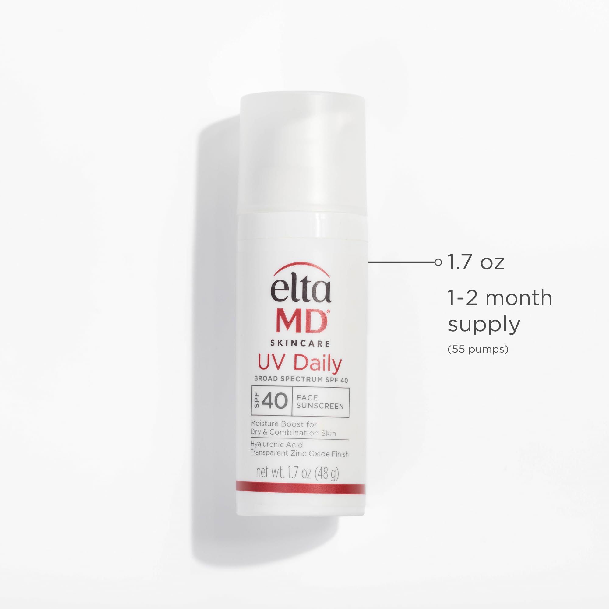 EltaMD UV Daily no white cast on most skin tones.