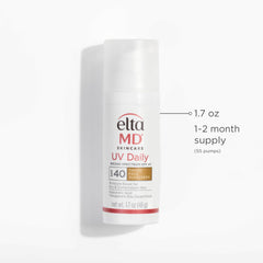 EltaMD UV Daily tinted SPF 40 daily routine necessity for moisturized protection.
