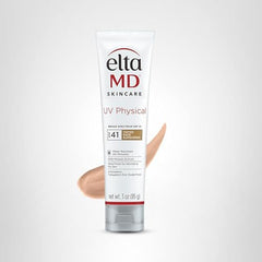 EltaMD UV Physical tinted sunscreen travel-size bottle ideal for trips.