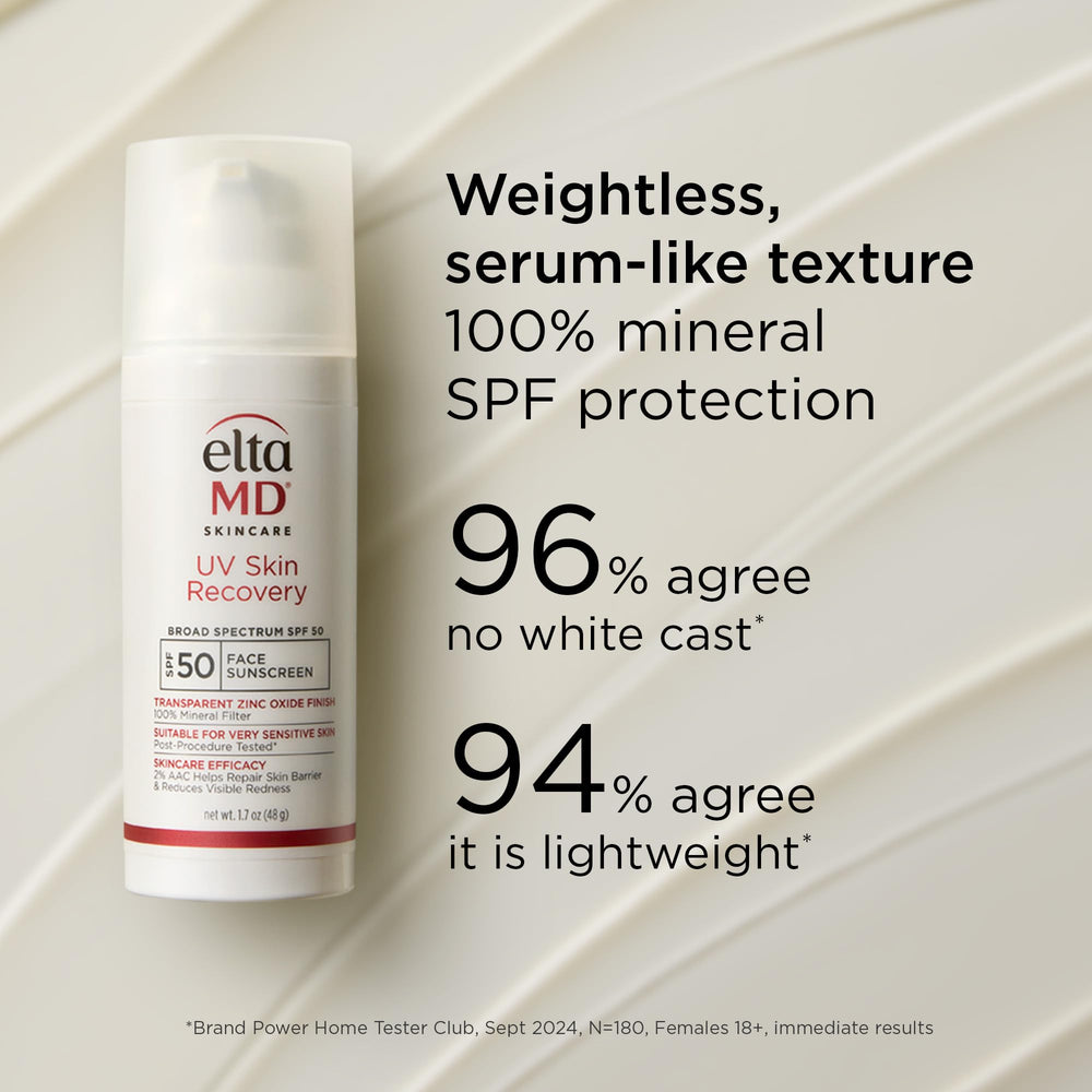 Daily skincare routine featuring EltaMD UV Skin Recovery for barrier support