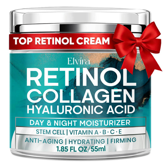 Elvira Retinol Anti-Aging Cream bottle front view, ideal for daily care