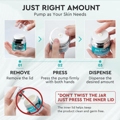 Elvira Retinol Anti-Aging Cream daily routine image for morning and night use
