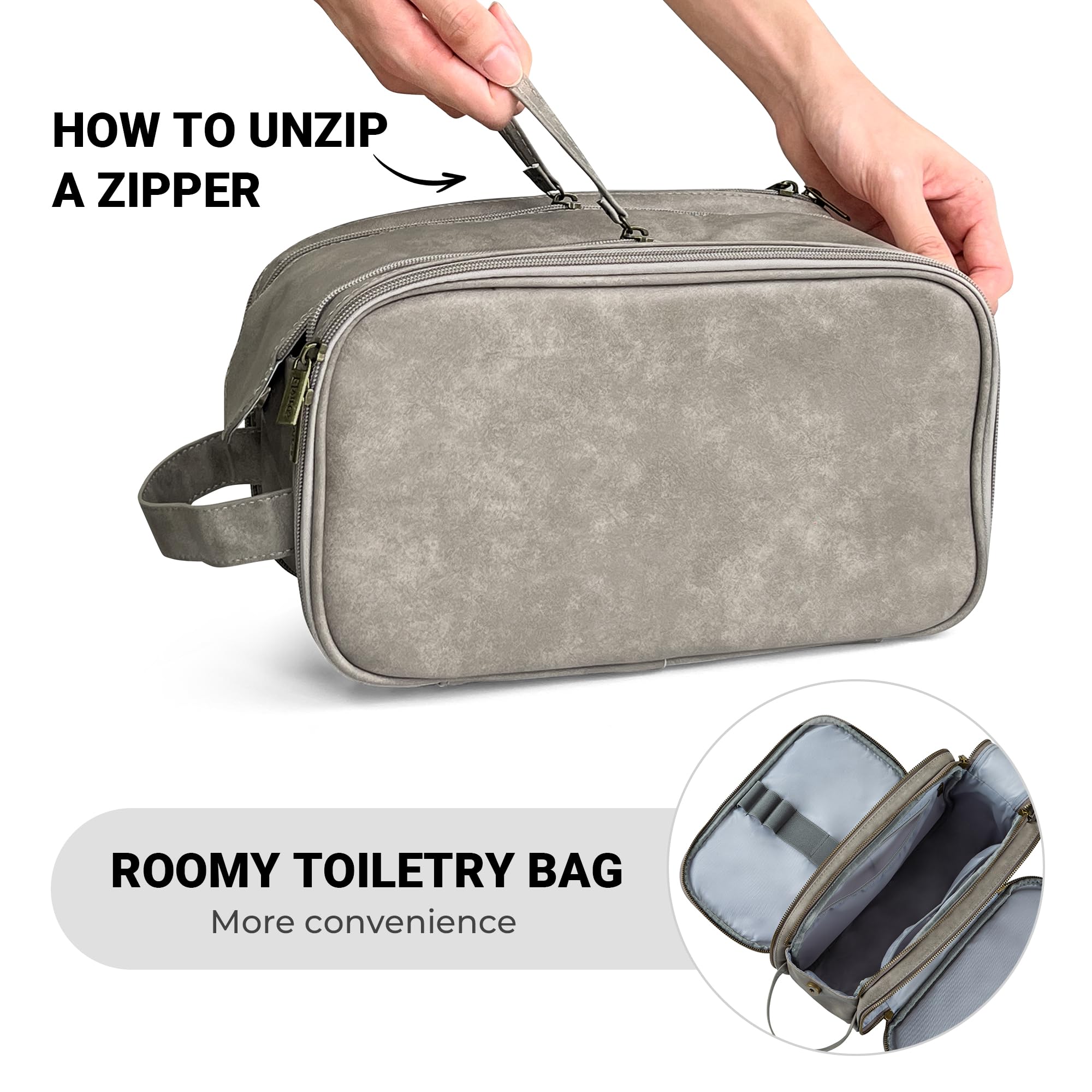 Elviros Toiletry Bag waterproof drawstring pouch stores shoes and gym gear securely