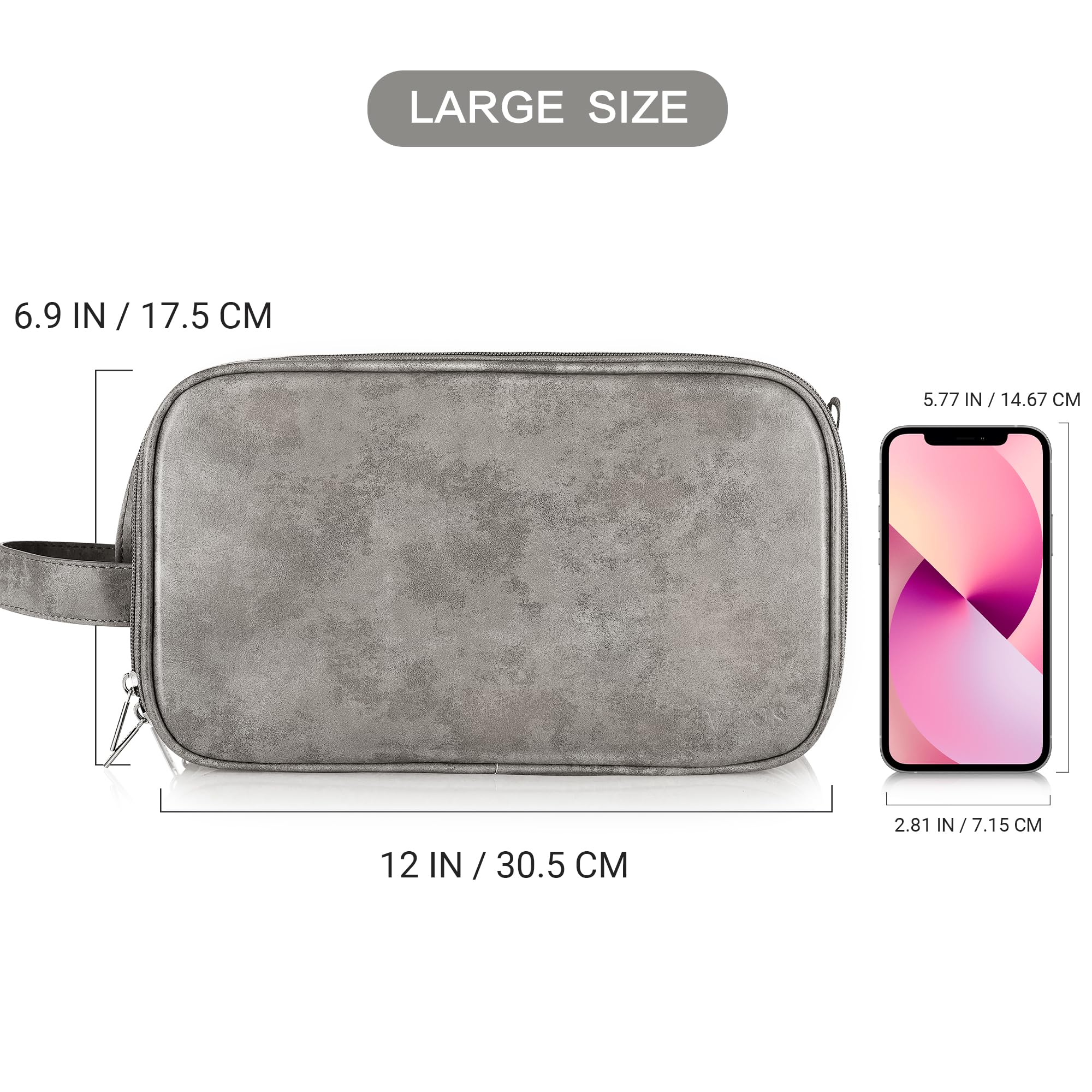 Elviros Toiletry Bag interior with multiple pockets aids tidy packing