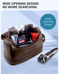 Elviros water-resistant interior lining protects contents during travel.