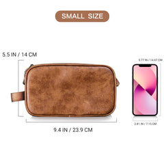 Elviros travel toiletry bag interior pockets, organized space for essentials.