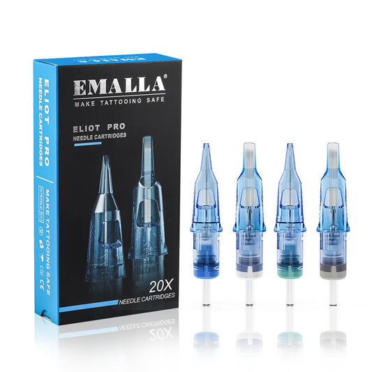 Emalla Eliot Pro 1015CML box of 20 cartridges for precise lining and shading.