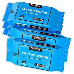Emalla Green Soap Tattoo Wipes pack for convenient on-the-go cleansing.