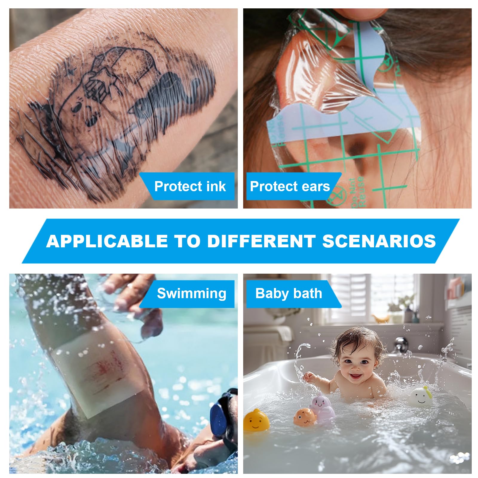 Emalla tattoo cover quick-application patch for clean removal without residue.