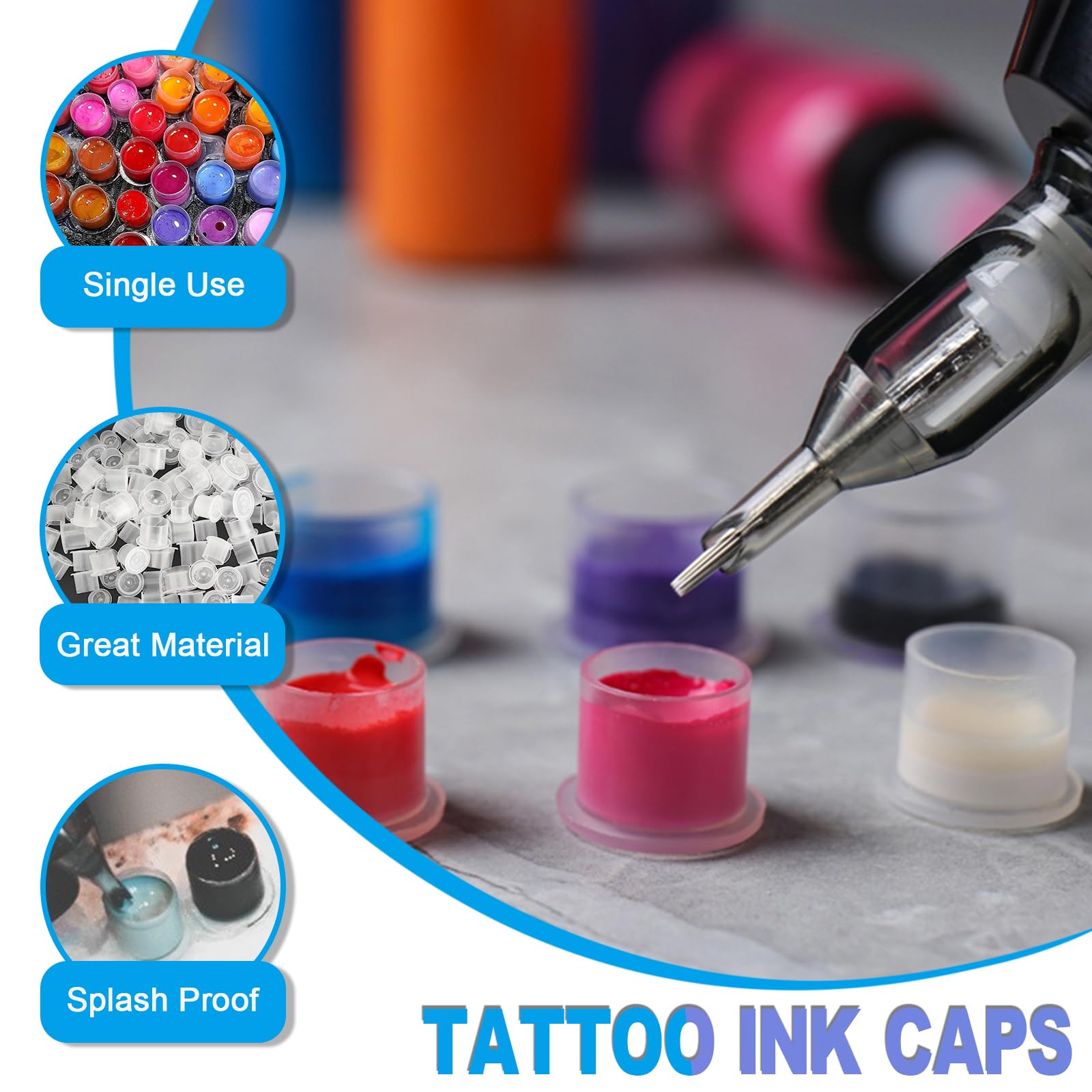 Emalla 1000pcs pack shown, ideal for busy studios needing ample pigment cups