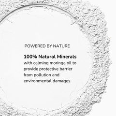 Emani Bye Bye Shine Setting Powder translucent swatch blends invisibly on skin.