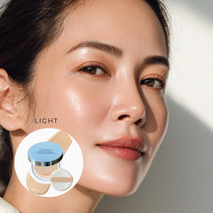 Emani Glow Biome NAD+ Serum Foundation builds from sheer to medium for customizable coverage.