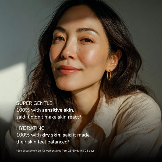 Emani Glow Biome NAD+ Serum Foundation skin-like finish delivers breathable coverage.