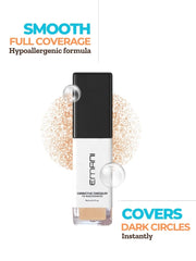 Emani HD Concealer Medium blend on cheek delivers seamless, long-lasting finish.