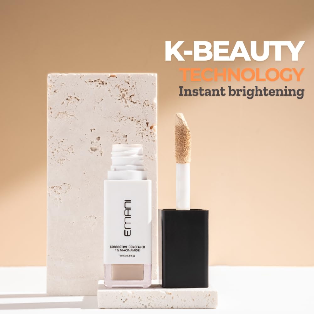 Close-up texture of Emani concealer shows creamy, hydrating formula.