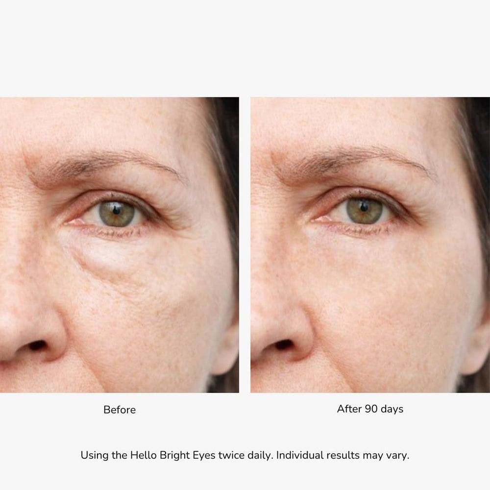 Emani Hello Bright Eyes in hand illustrates easy, precise under-eye application