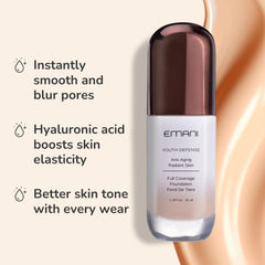 Face glow shot emphasizes radiant, healthy-looking skin with a natural finish.