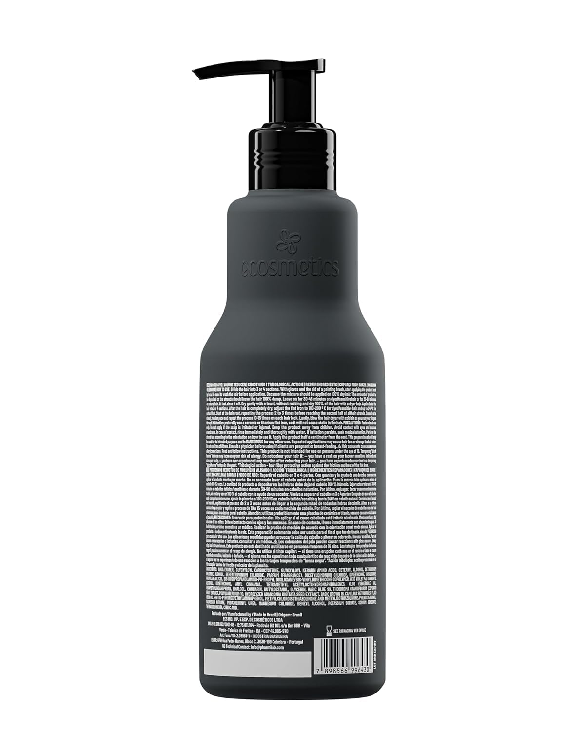 Frizz reduction after EMAX Ecosmetics keratin treatment on styled hair