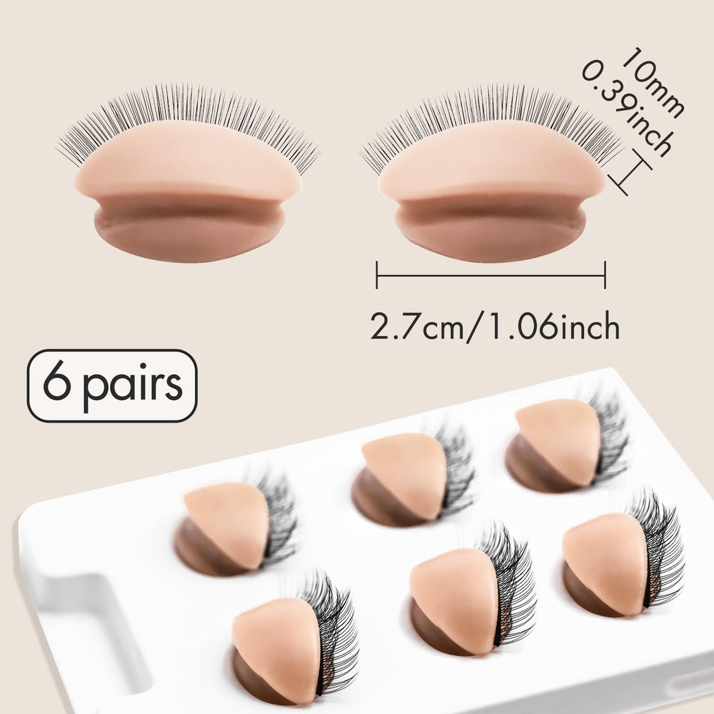 Embagol compact eyelids setup for lash extension practice on mannequins