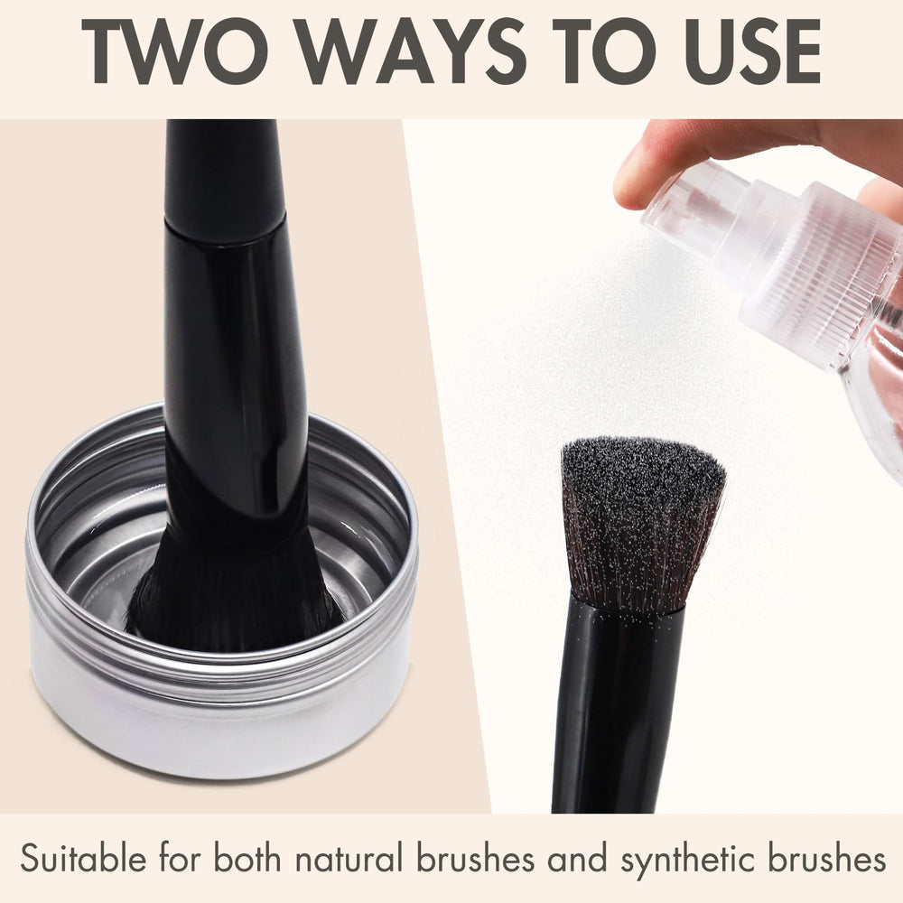 Embagol vegan formula keeps brushes safe while removing makeup residue.