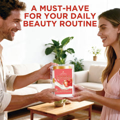 Hydrated skin with Embleaf strawberry body butter in dry weather