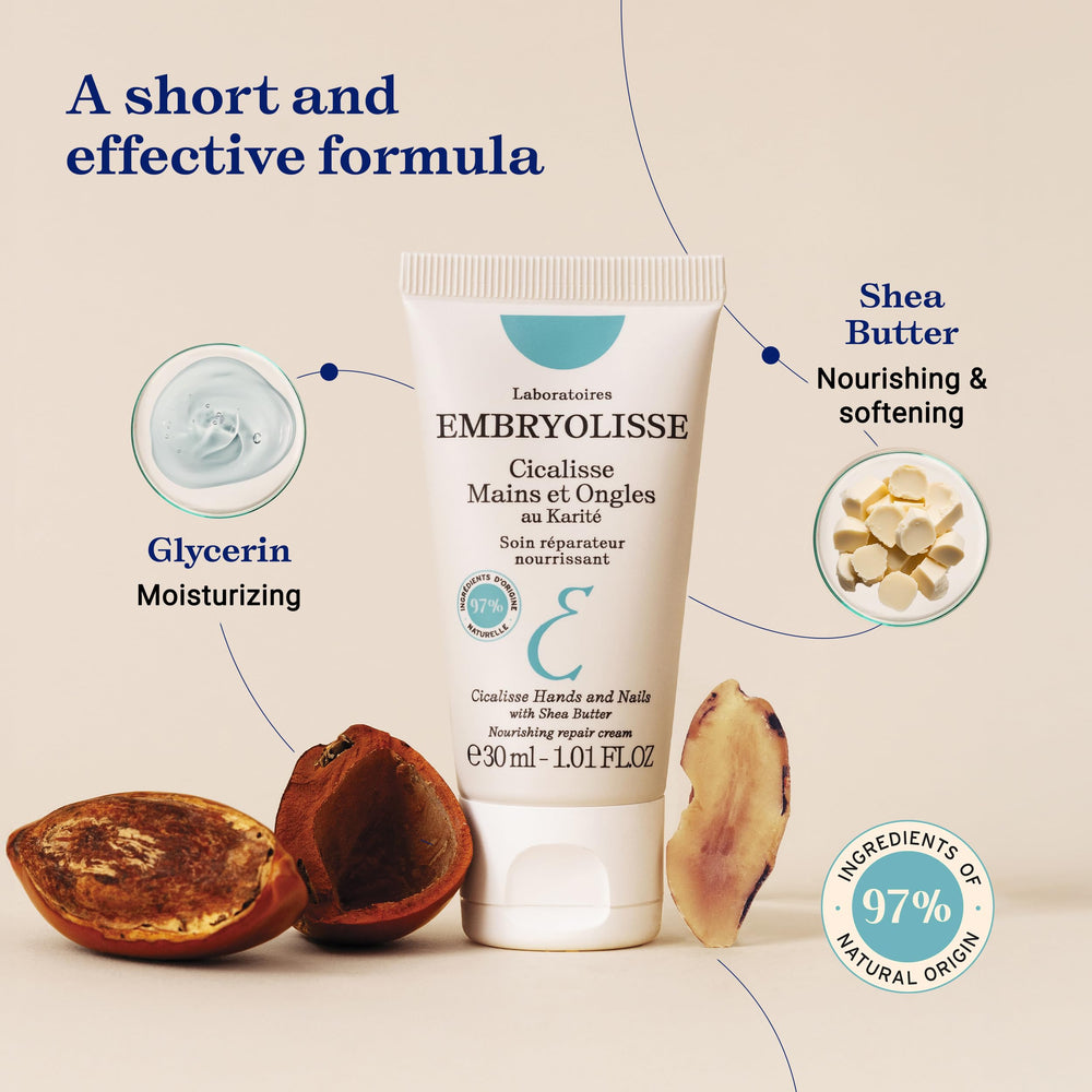 Embryolisse Cicalisse nails close-up suggests strengthened nails.