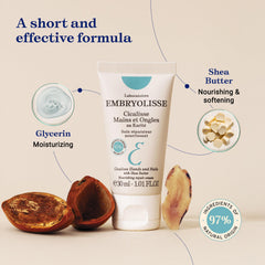 Embryolisse Cicalisse nails close-up suggests strengthened nails.