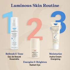 Hands applying Embryolisse Vitamin C Energizing Moisturizer for quick hydration.