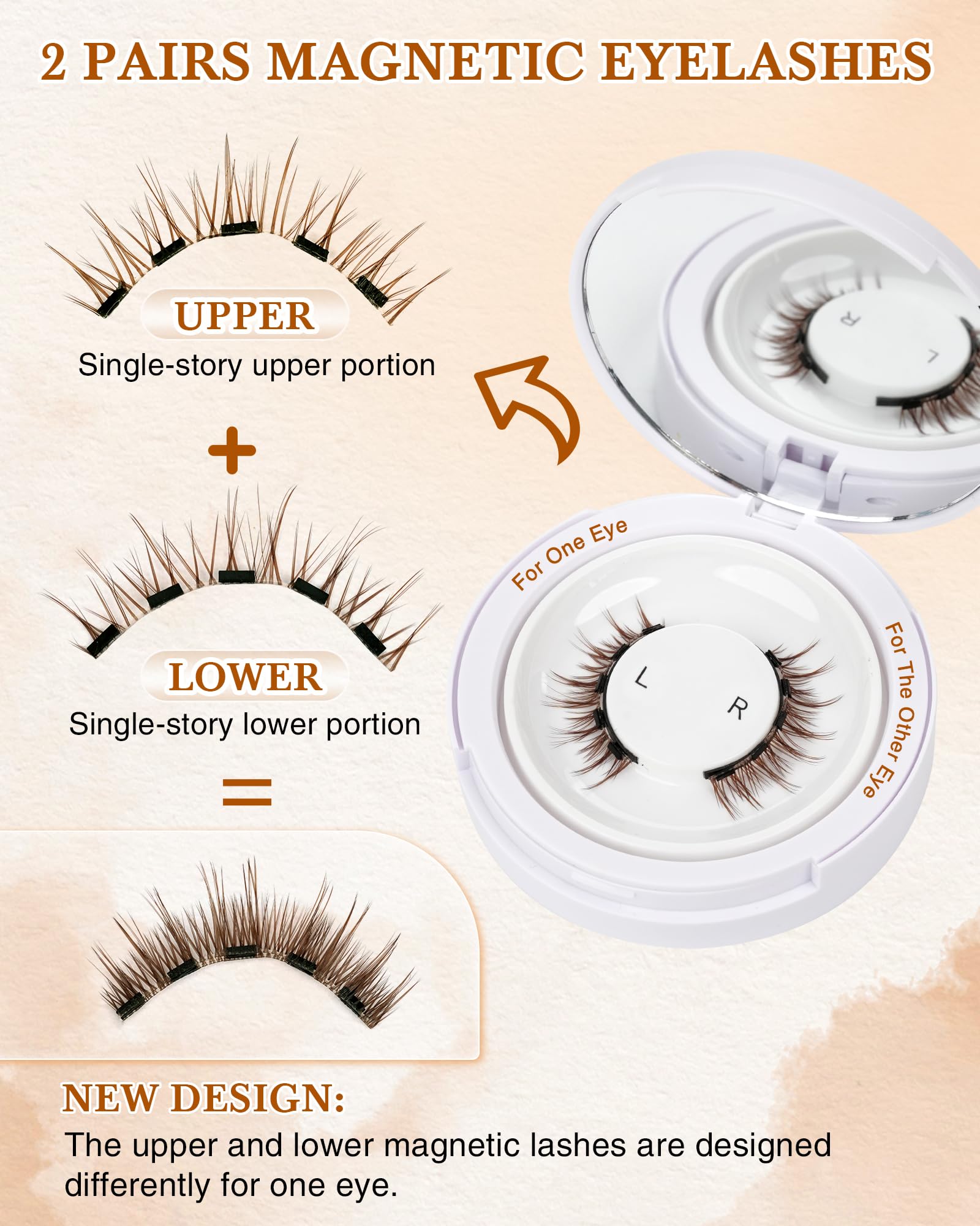EMEDA reusable magnetic lashes deliver multiple wears without residue.