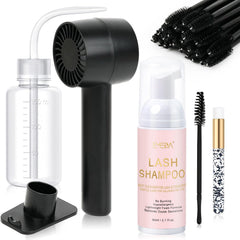 EMEDA lash cleaning kit overview for at-home lash care.