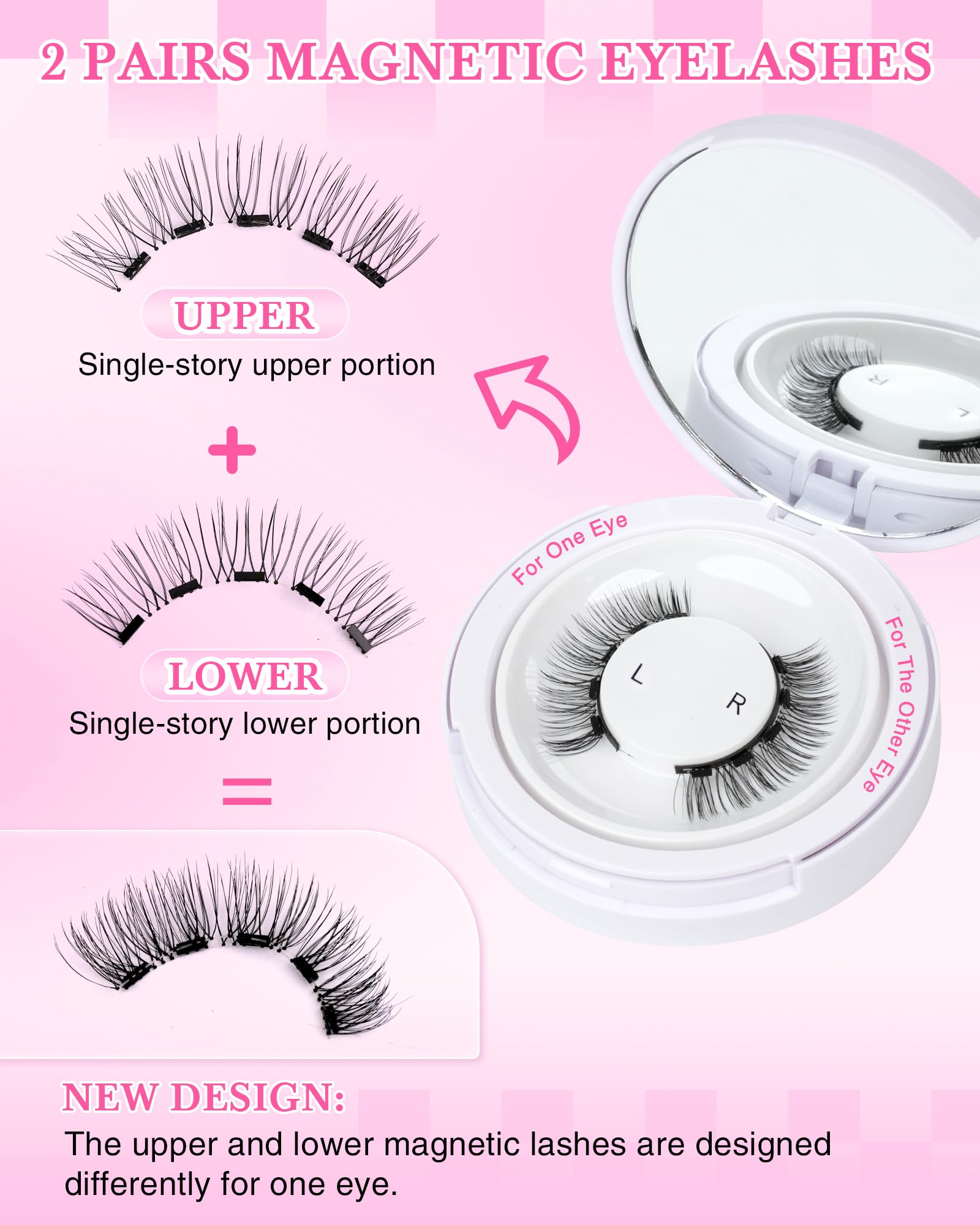 EMEDA lashes in box with mirror for travel-ready convenience.